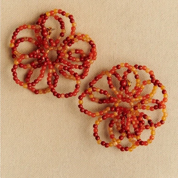 Sézane Juliette Earrings in Sunset Beads - Picture 2 of 5